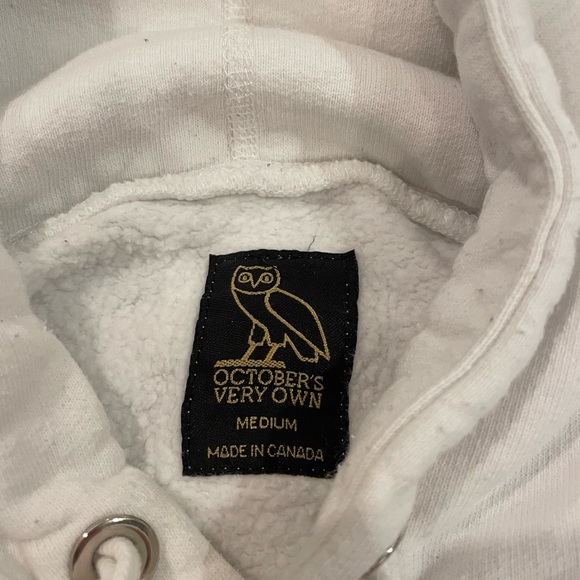 -Octobers Very Own - Medium -White hoodie - Picture 2 of 3